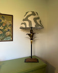 Green Wiggle Textured Steep Empire Lampshade | Handmade Ceiling Light Shade | UK