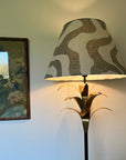 Green Wiggle Textured Steep Empire Lampshade | Handmade Ceiling Light Shade | UK
