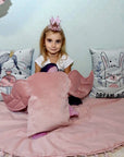 Decorative Wings Cushion Dusty Pink