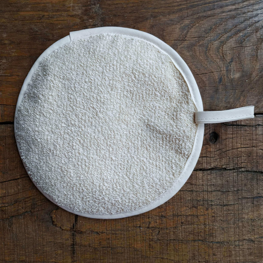Rainbow pot grab, round oven glove, best-selling heat-resistant handcrafted UK-made kitchen accessory by Maison Elhoria at brixbailey.com