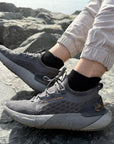 Bamboo Trainer Socks - Deep Black - 5 Pack