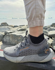 Bamboo Trainer Socks - Deep Black - 5 Pack