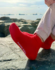 Bamboo Trainer Socks - Sports Car Red - 5 Pack
