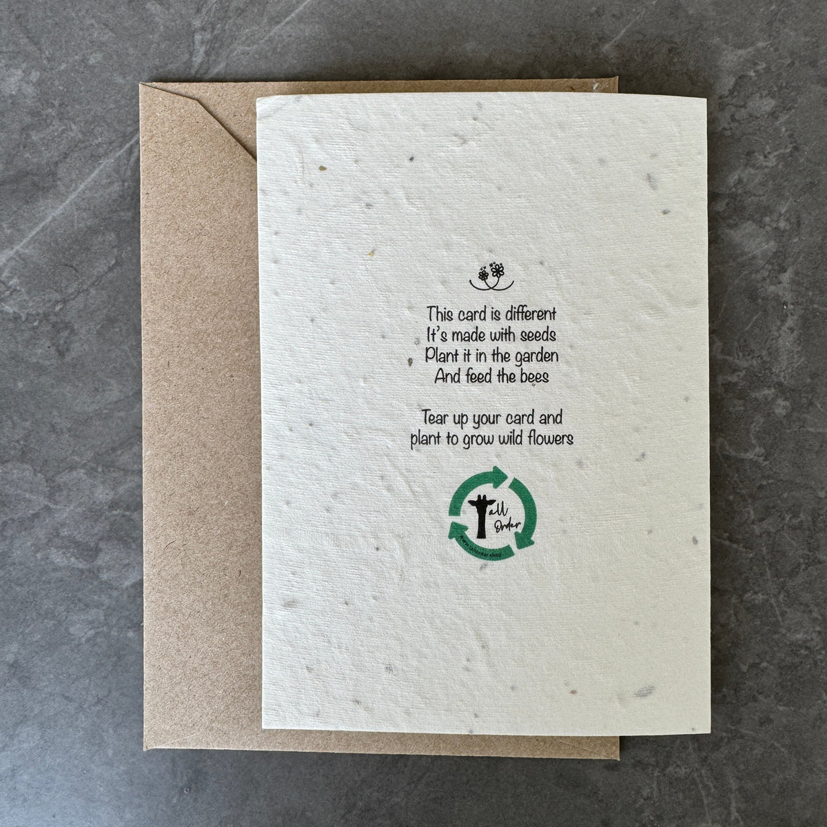 Plantable Love Heart Card