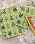 A6 Handmade Notebook with Spring Foraging Design