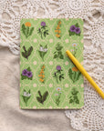 A5 Handmade Notebook with Spring Foraging Design