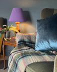 Purple Velvet Steep Empire Lampshade | Handmade Ceiling Light Shade | UK
