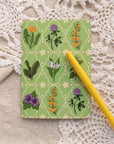 A6 Handmade Notebook with Spring Foraging Design