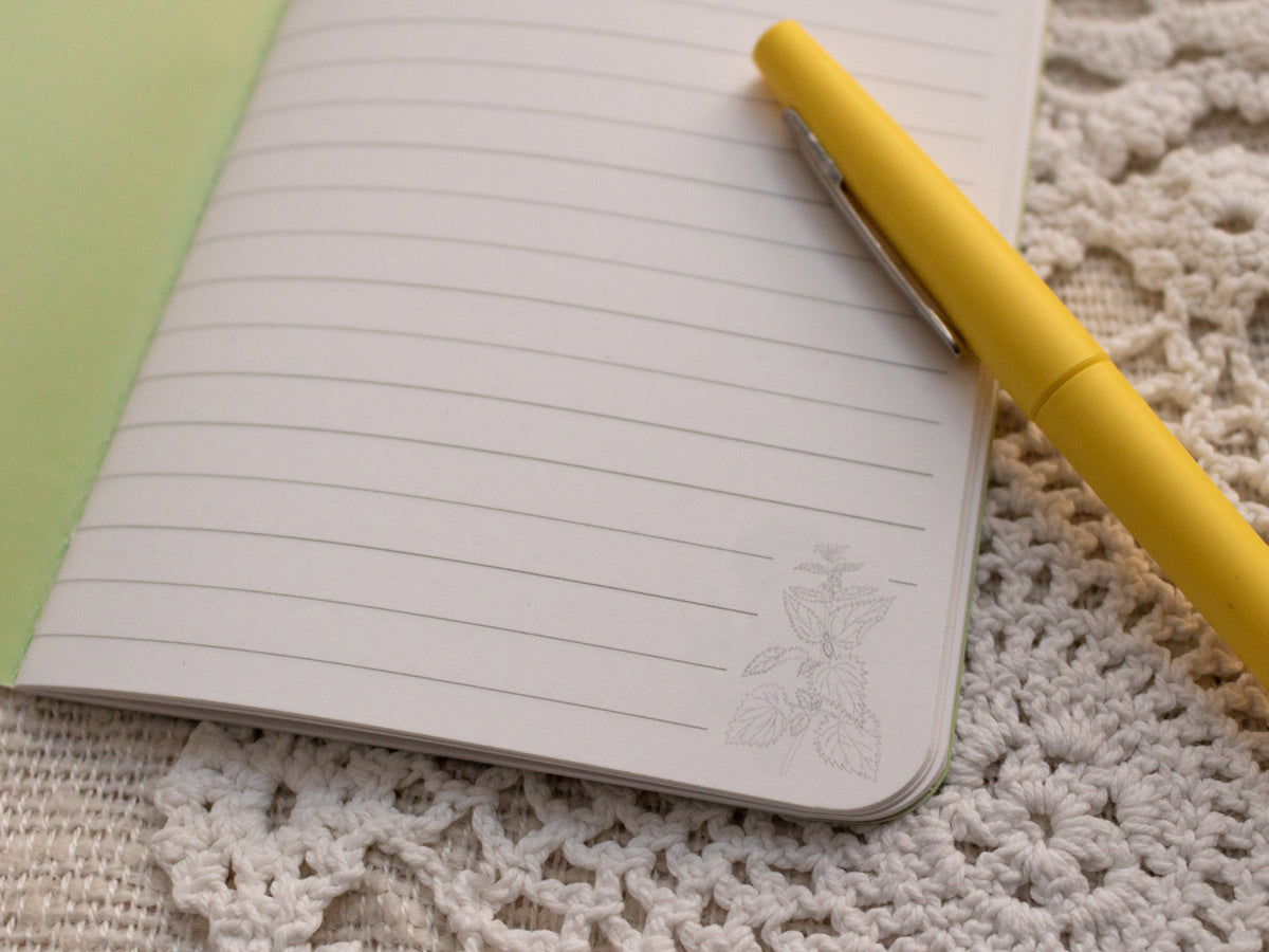 A6 Handmade Notebook with Spring Foraging Design