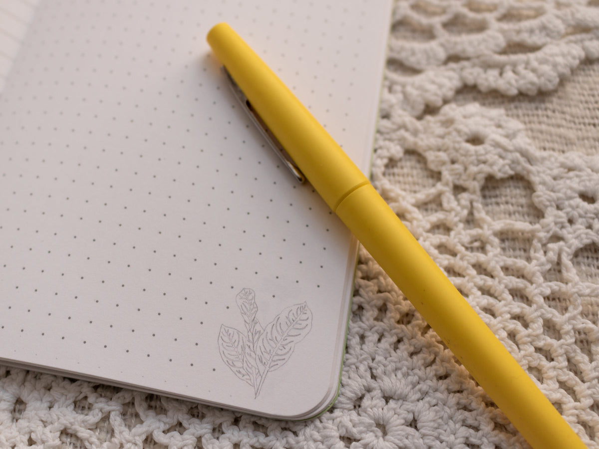 A6 Handmade Notebook with Spring Foraging Design