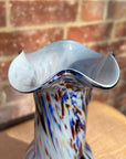 Murano tall glass vase
