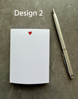 Tiny Love Heart Note Pads