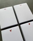 Tiny Love Heart Note Pads