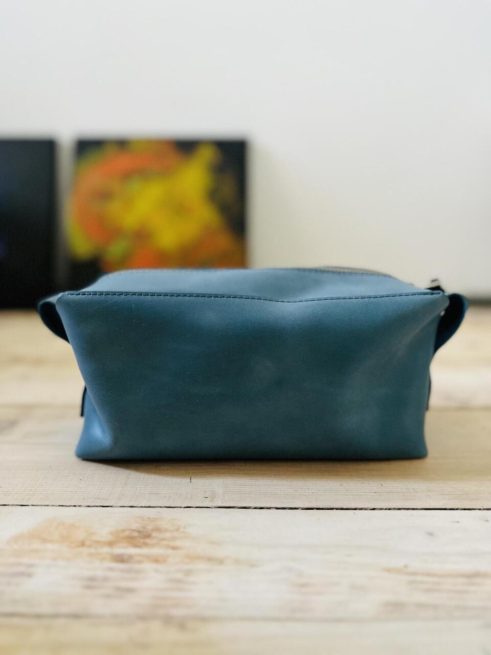 Luxury Leather Makeup Bag - Spacious &amp; Durable Handcrafted Design by eleriinseim at www.brixbailey.com