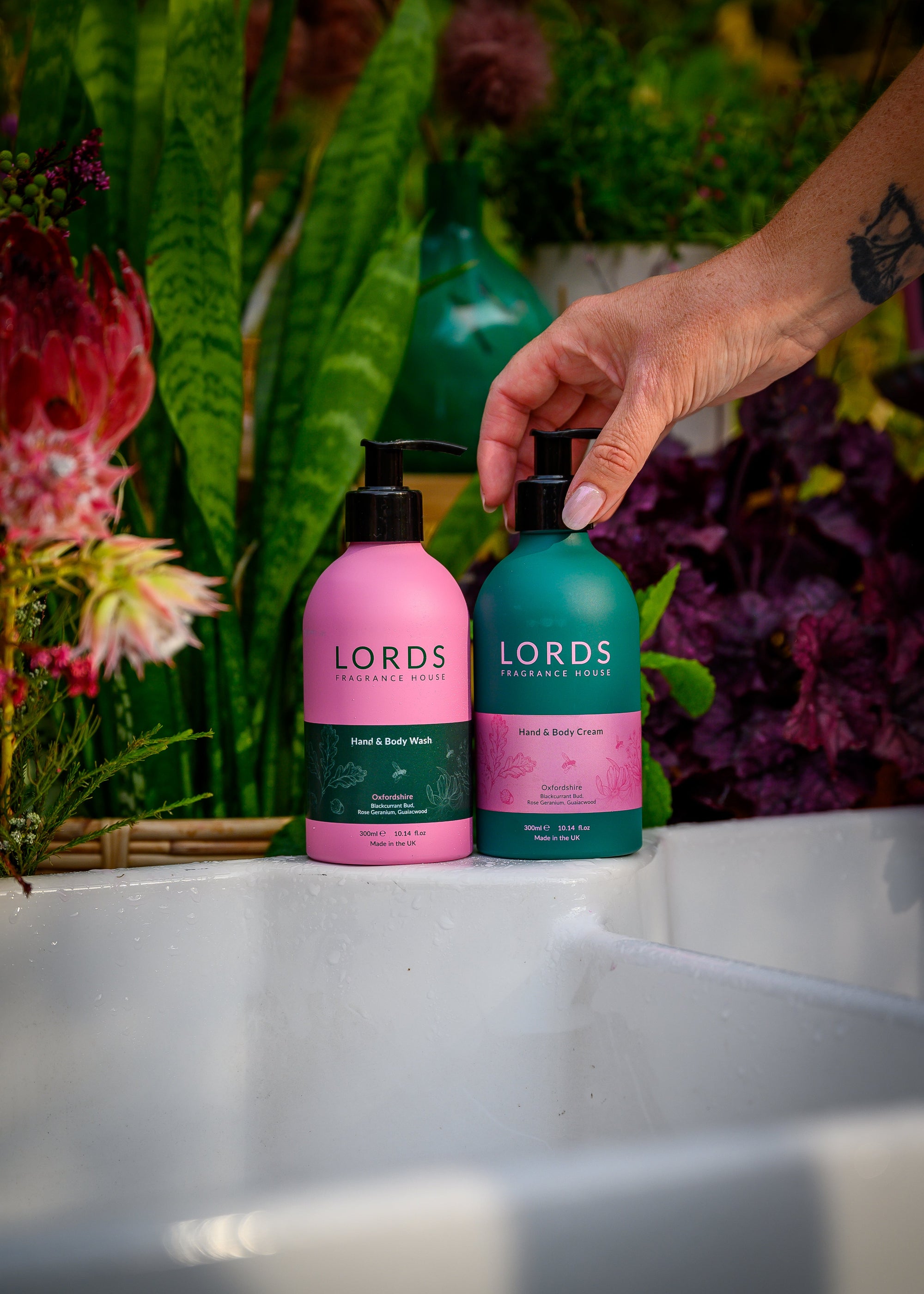 Hand &amp; Body Cream, Green, Rinse &amp; Repeat Aluminium Bottle