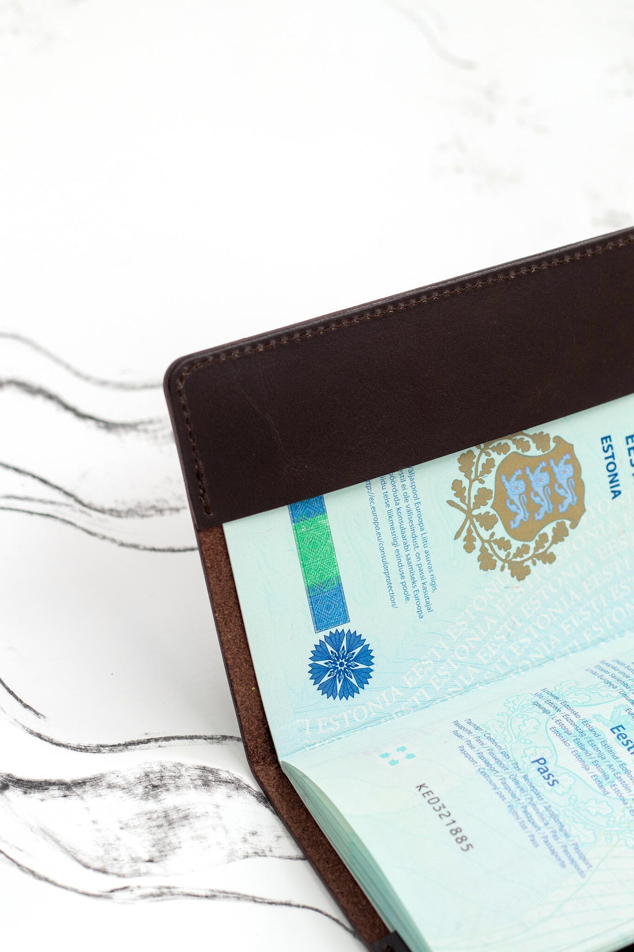 Eco-Friendly Leather Passport Cover – Durable &amp; Stylish by Stella Soomlais at brixbailey.com