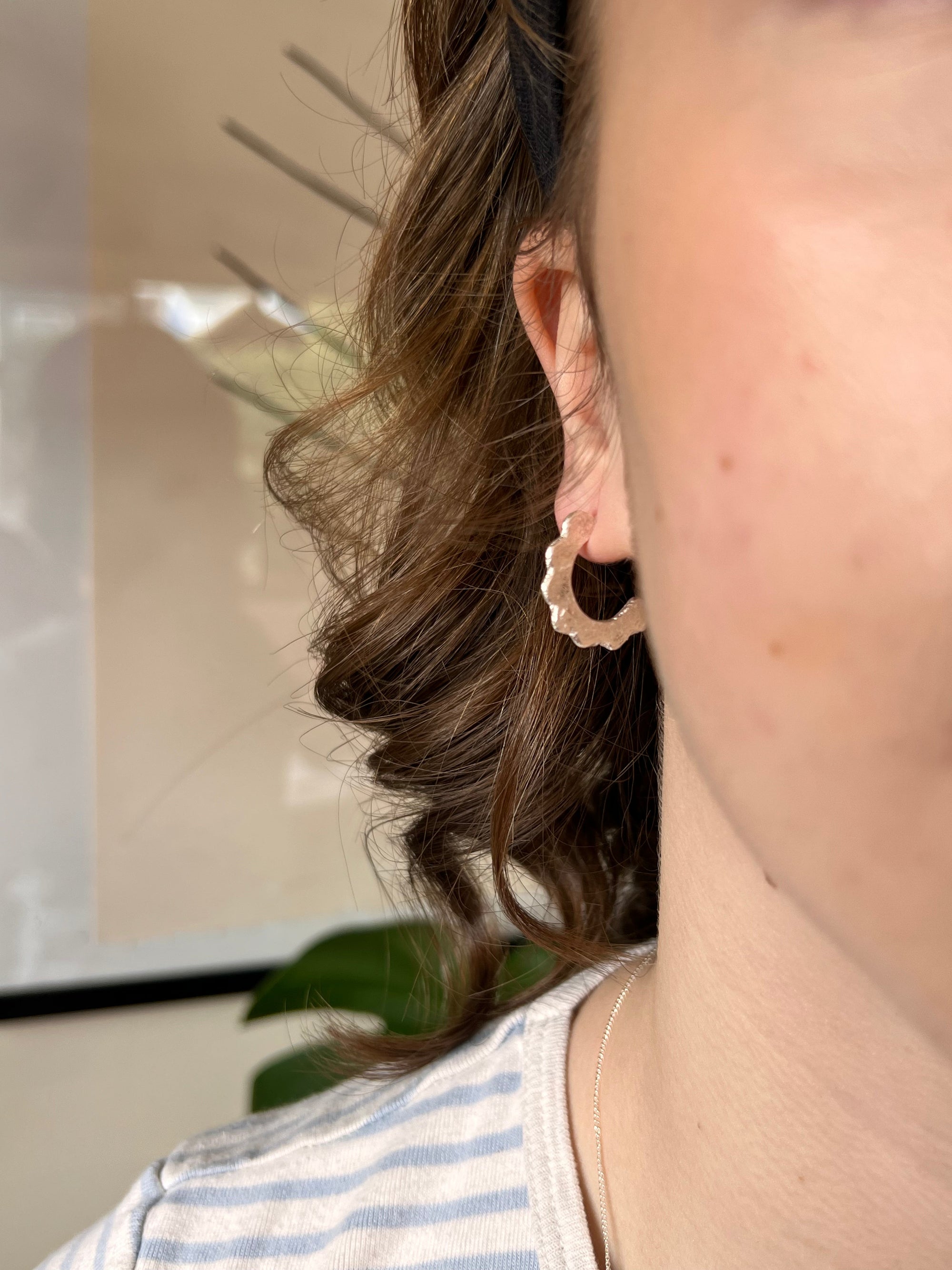 SCALLOPED HOOPS - LARGE