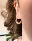 SCALLOPED HOOPS - LARGE