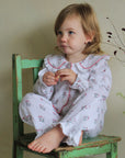 Marnie Pink & Green Kids Muslin Pyjamas