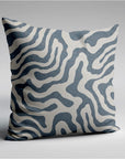 Blue wiggle throw cushion, scatter cushions