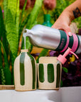 Ceramic Soap Holder & 1 Litre Refill Set
