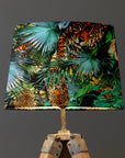 Tropical Cheetah Velvet Lampshade | French Drum Ceiling Light Shade | Bespoke Handmade Empire Lampshade