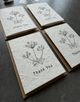 Small Plantable Thank You Cards