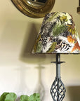 Tiger & Cheetah Jungle Velvet Steep Empire Lampshade | Handmade Ceiling Light Shade | UK