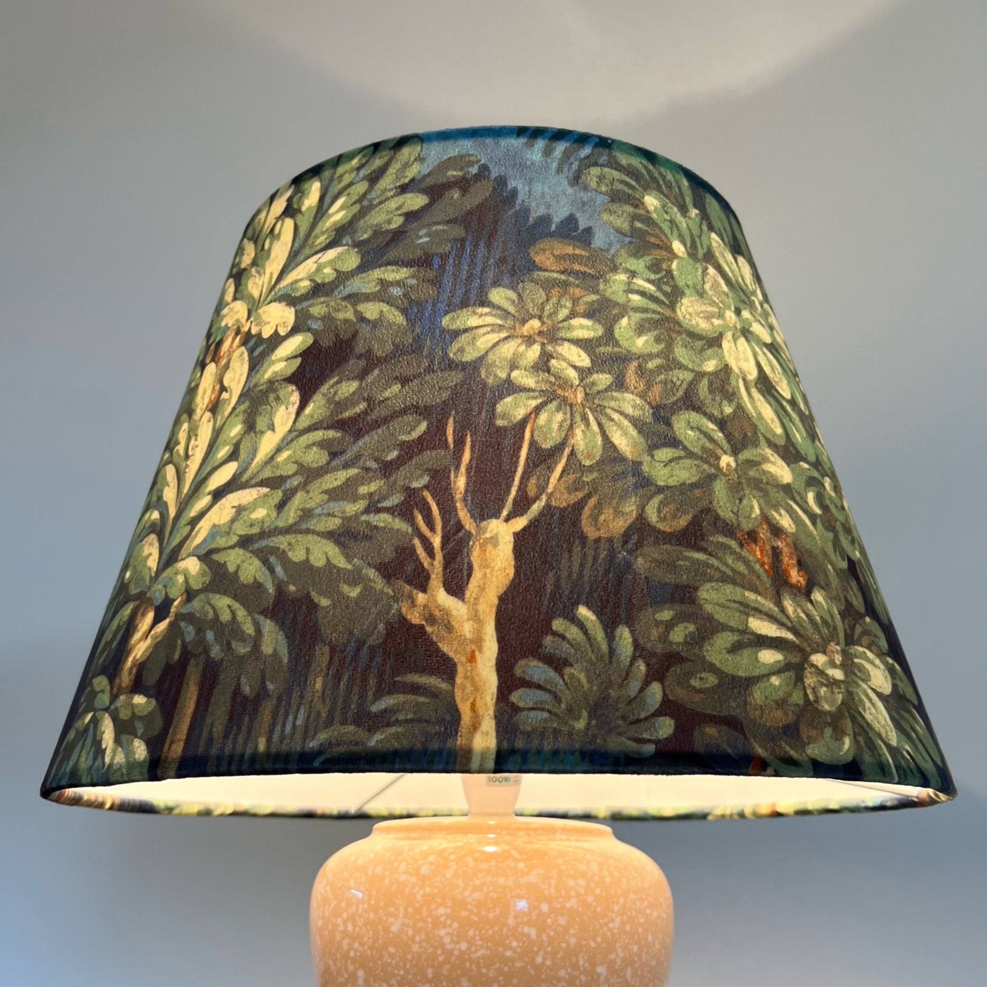 Forbidden Forest Velvet Steep Empire Lampshade | Handmade Ceiling Light Shade | UK