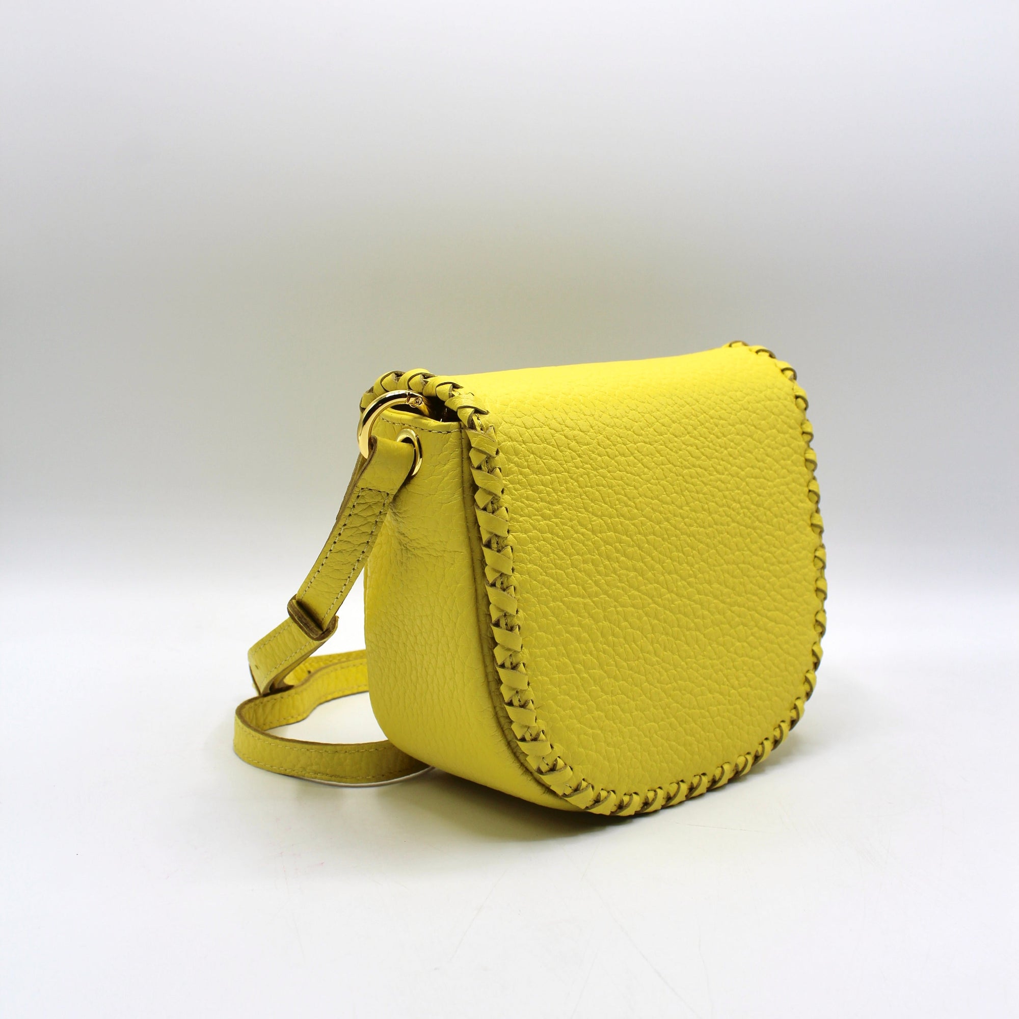 Handmade Recycled Genuine Leather Bag - 15cm Tall, Adjustable Handle, Eco-Friendly &amp; Durable by Sook Stainable at brixbailey.com