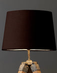Brown Cotton French Drum Lampshade | Handmade Ceiling Light Shade | UK