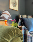 Black Wiggle Textured Steep Empire Lampshade | Handmade Ceiling Light Shade | UK
