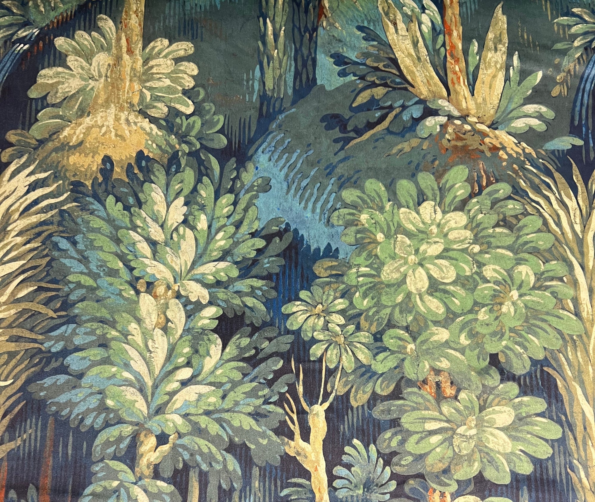 Forbidden Forest Velvet Lampshade | French Drum Ceiling Light Shade | Bespoke Handmade Empire Lampshade