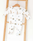 Cozy Easter Bunny Bamboo & Organic Cotton Zip Sleepsuit One Piece
