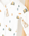 Cozy Easter Bunny Bamboo & Organic Cotton Zip Sleepsuit One Piece