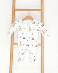 Cozy Easter Bunny Bamboo & Organic Cotton Zip Sleepsuit One Piece