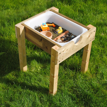 Premium Sensory Table for Kids - Durable Pine Wood Montessori Learning Toy for Sand, Water, and Creative Play by Vincabel's Playground at brixbailey.com