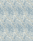 William Morris blue willow cotton drum lampshade/ ceiling shade with a white lining