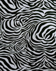 Zebra cotton drum lampshade/ ceiling shade with a white lining
