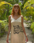 Vela Silk Dress in Lounging Jaguar
