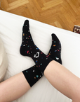 SPECKLED SOCKS | Black