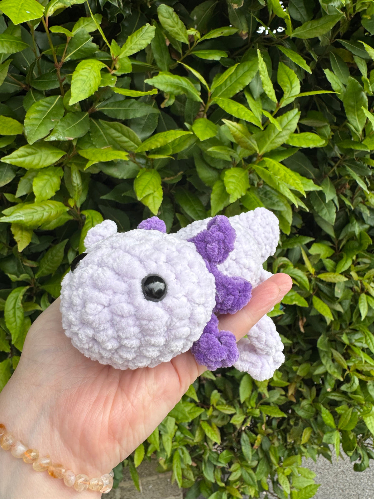 Handmade Crochet Axolotl Plush | Soft Amigurumi Toy