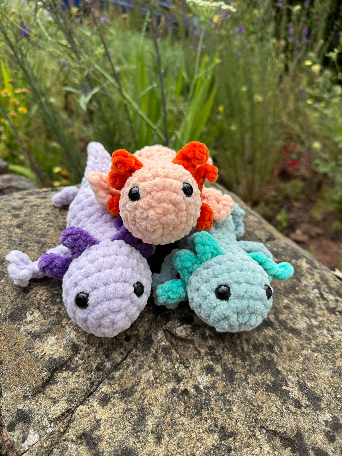 Handmade Crochet Axolotl Plush | Soft Amigurumi Toy