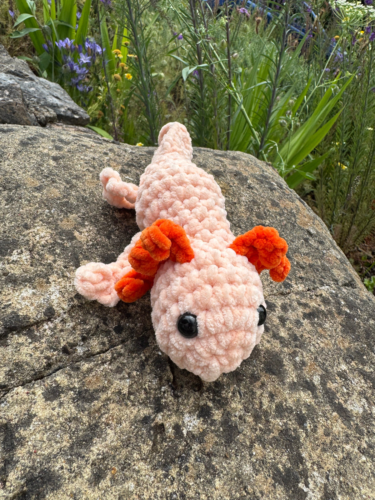Handmade Crochet Axolotl Plush | Soft Amigurumi Toy