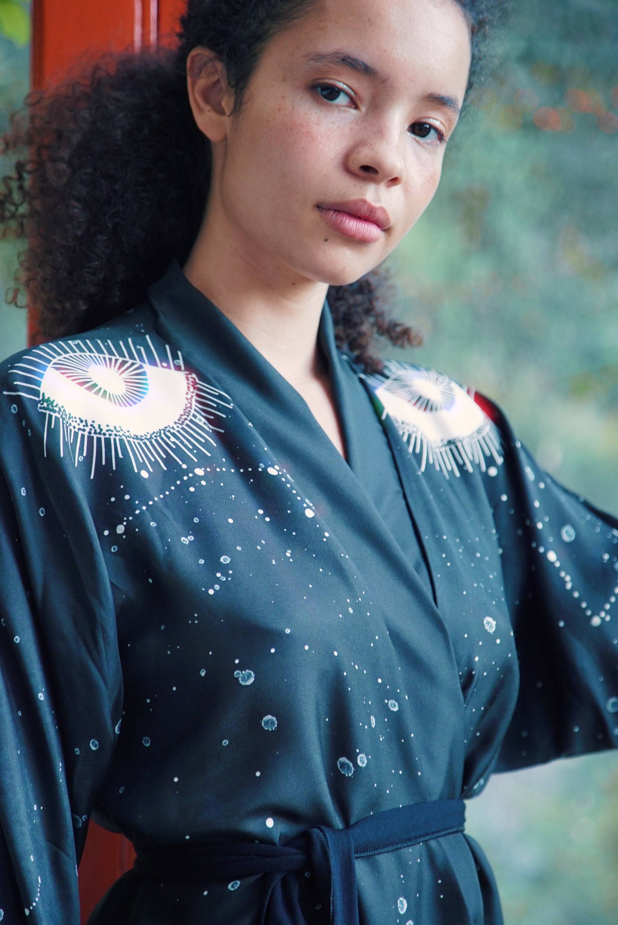 Royal Silk Kimono Robe