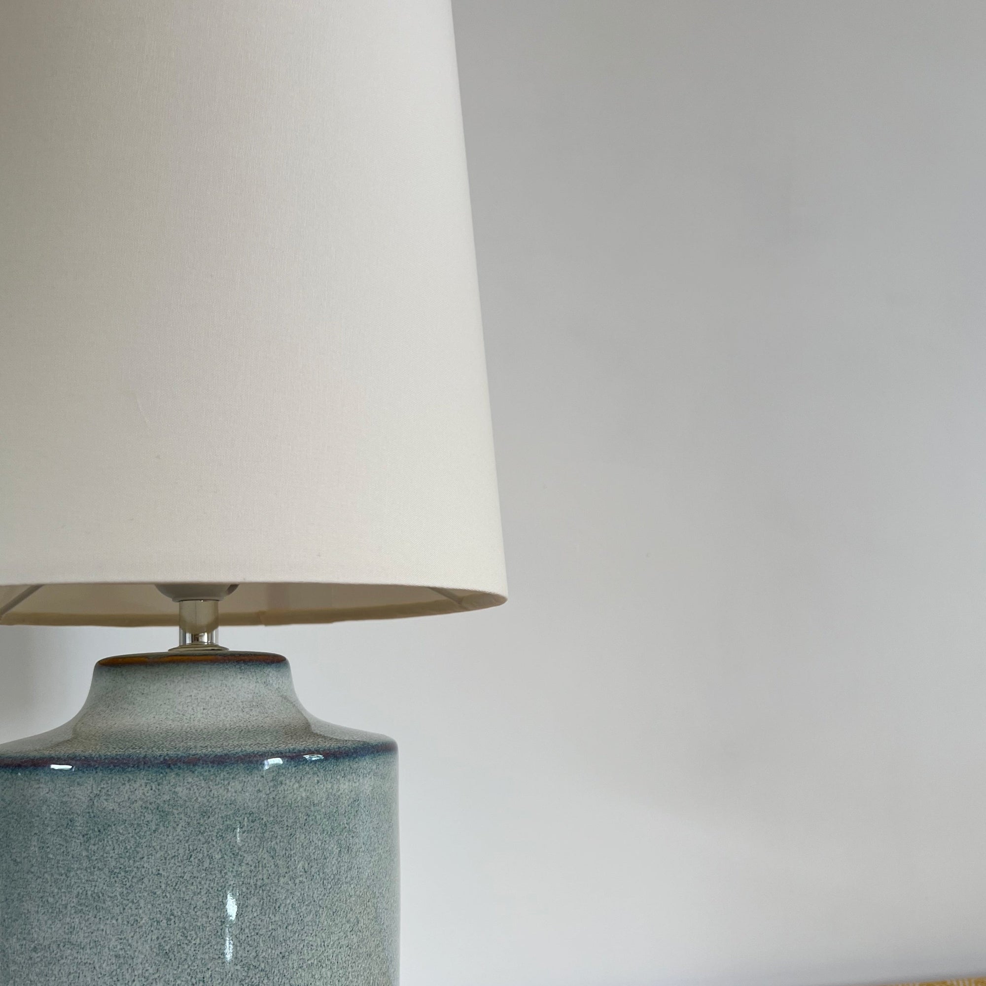 Cream Cotton Lampshade | Extra Tall Cone Light Shade | Bespoke Handmade UK