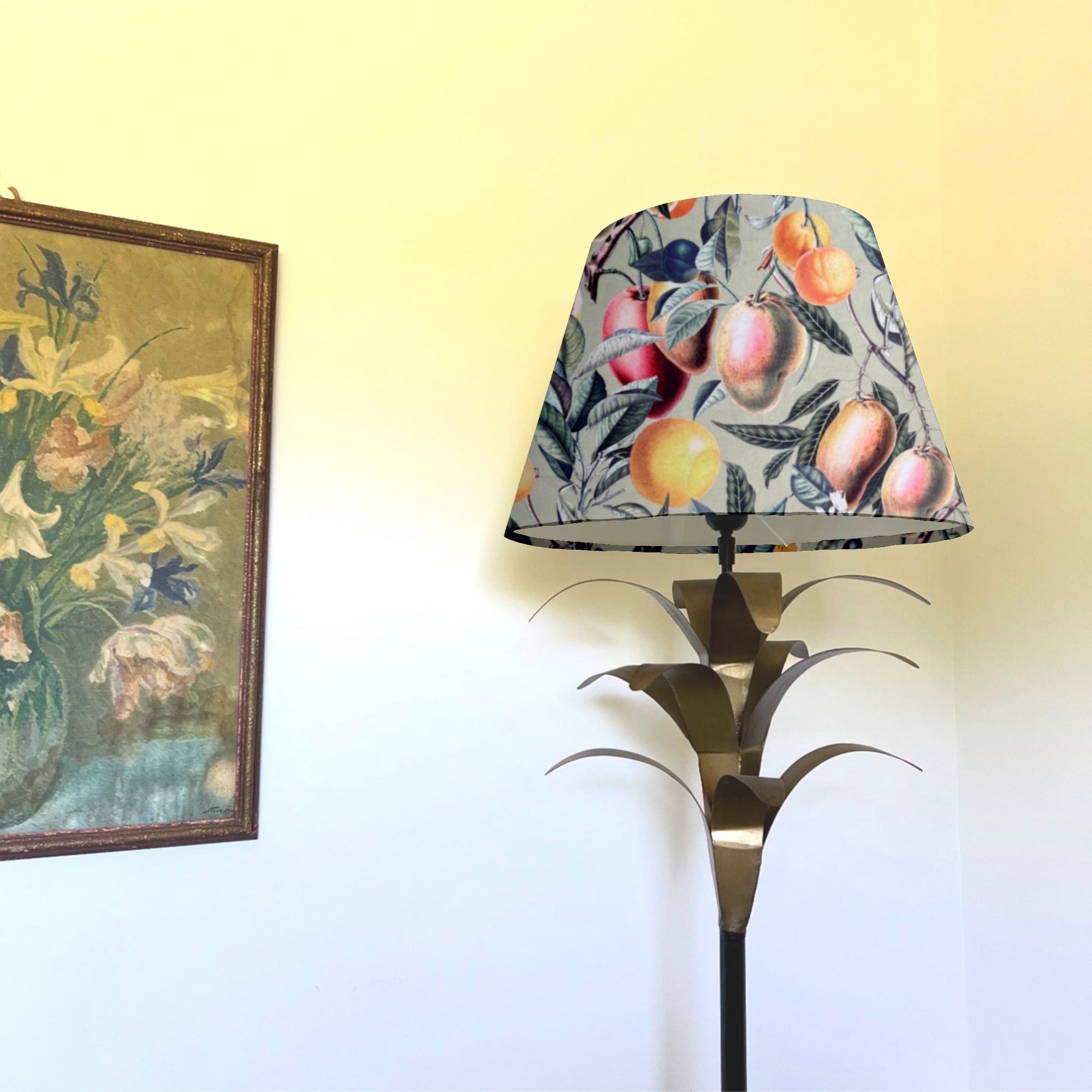 Summer Fruit Velvet Steep Empire Lampshade | Handmade Ceiling Light Shade | UK