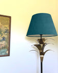 Teal Velvet Steep Empire Lampshade | Handmade Ceiling Light Shade | UK