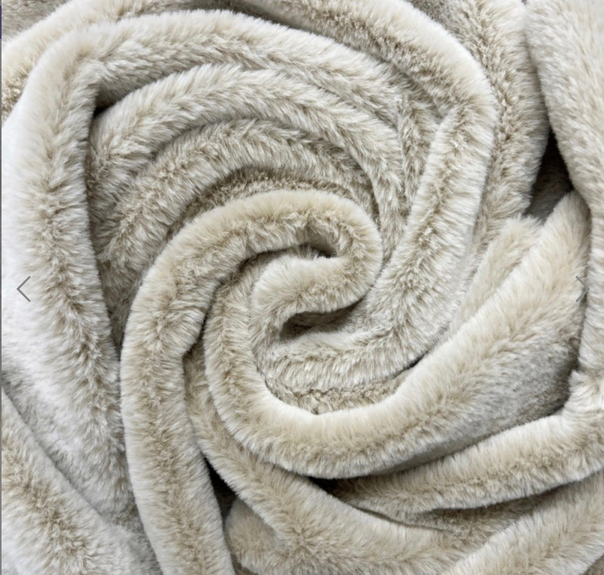 Luxury Cream Faux Fur Dog Blanket | Reversible with Soft Suede Backing