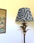 Blue Wiggle Textured Steep Empire Lampshade | Handmade Ceiling Light Shade | UK